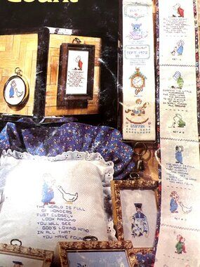 Designs That Count Cross-Stitch Pattern Book By Gloria & Pat Book 6 Vintage